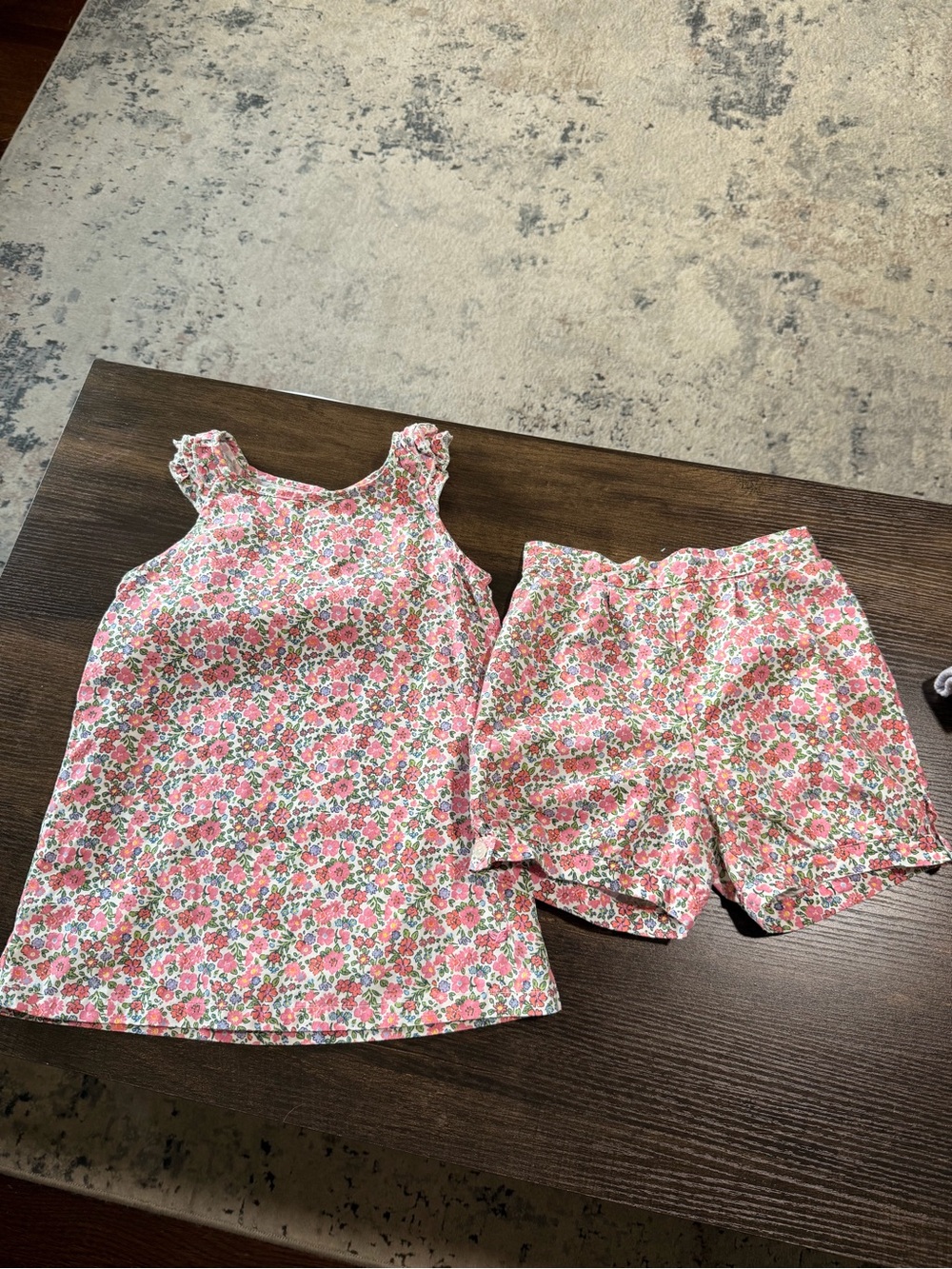 Petite Plume Kids Floral Pink Two-Piece Pajama Set